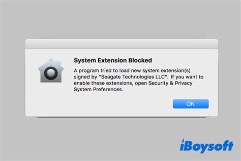 McAfee installation error on macOS: System Extension Blocked.
